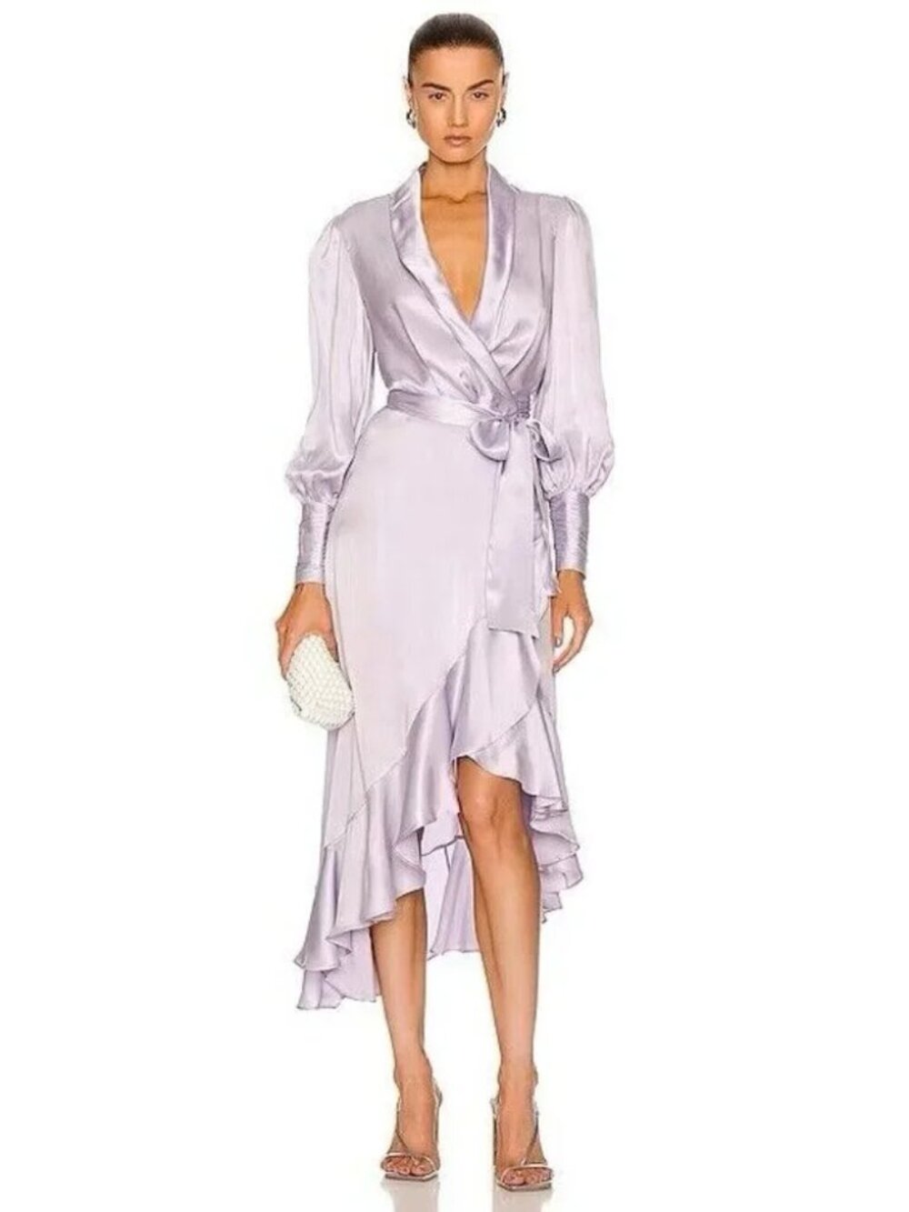 Zimmermann Silk Wrap Midi Dress AU 1
